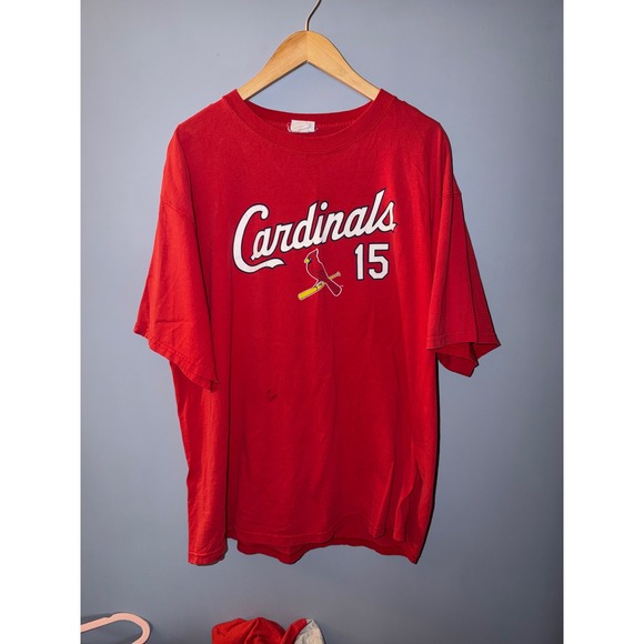 CSA Other - Vintage 2005 St Louis Cardinals Jim Edmonds 15 Shirt Mens 2XL Red CSA MLB Tee
